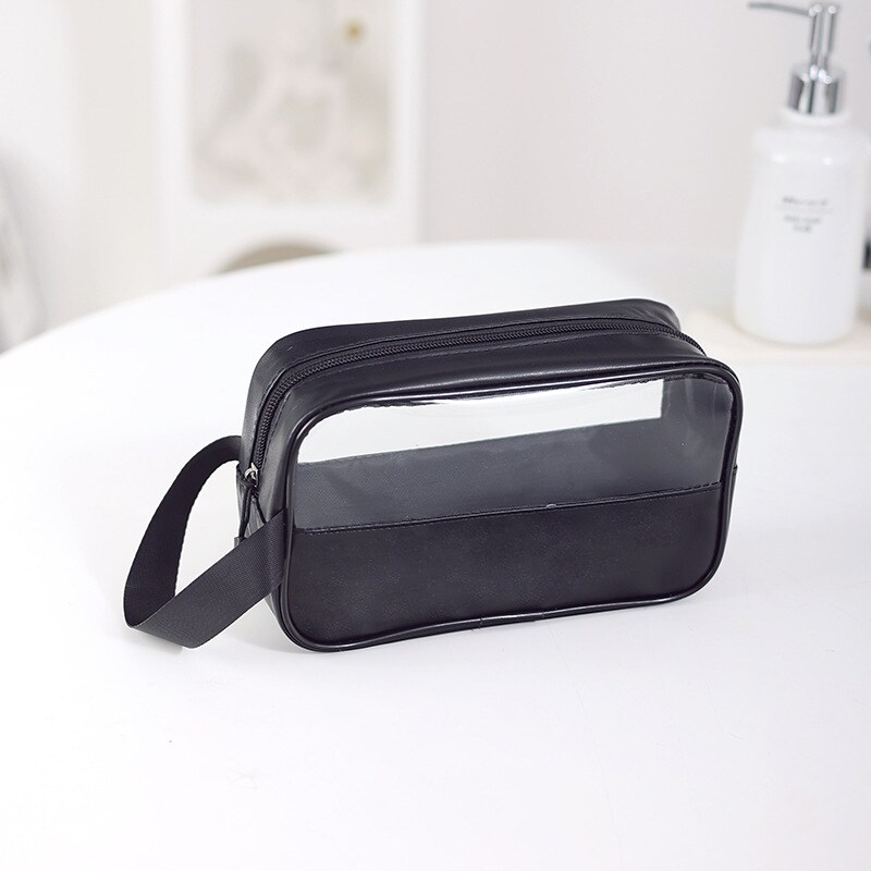 1 Piece Simple Series Simple Solid Color PVC Women's Makeup Bags h5 